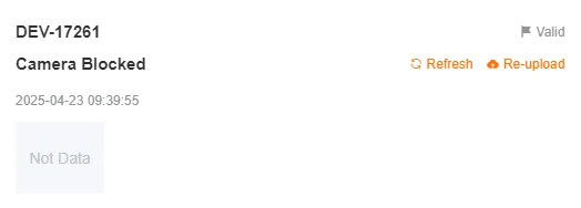 Re-upload AI Alert File Button