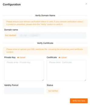 Certificate Configuration