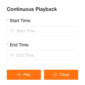 Continuous Playback Settings