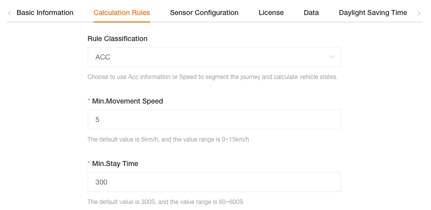 ACC-Based Trip Calculation