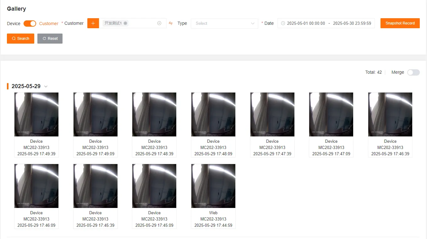 Image Gallery Interface