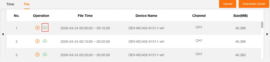 Single-File Upload Button Location