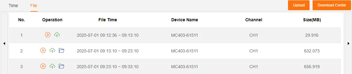 Video File List Mode