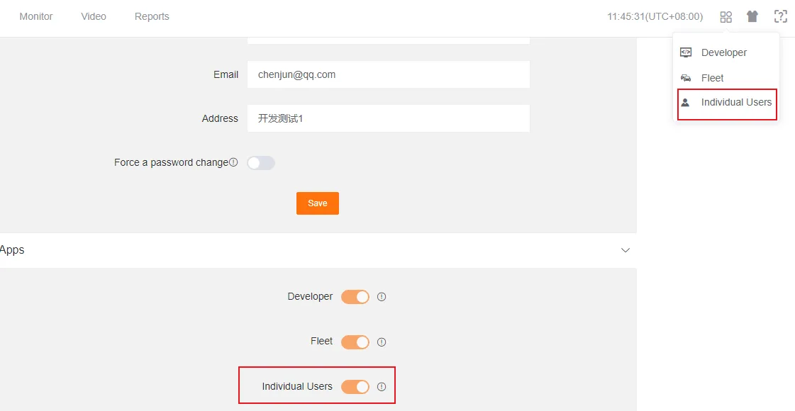 Enable Individual Users