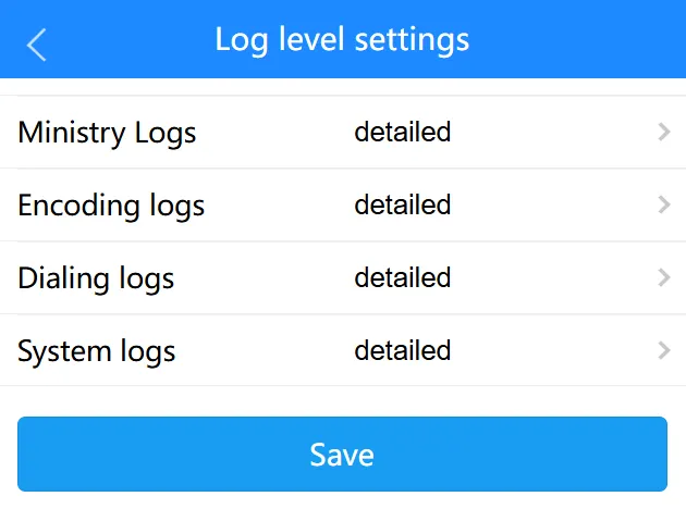 Log Level