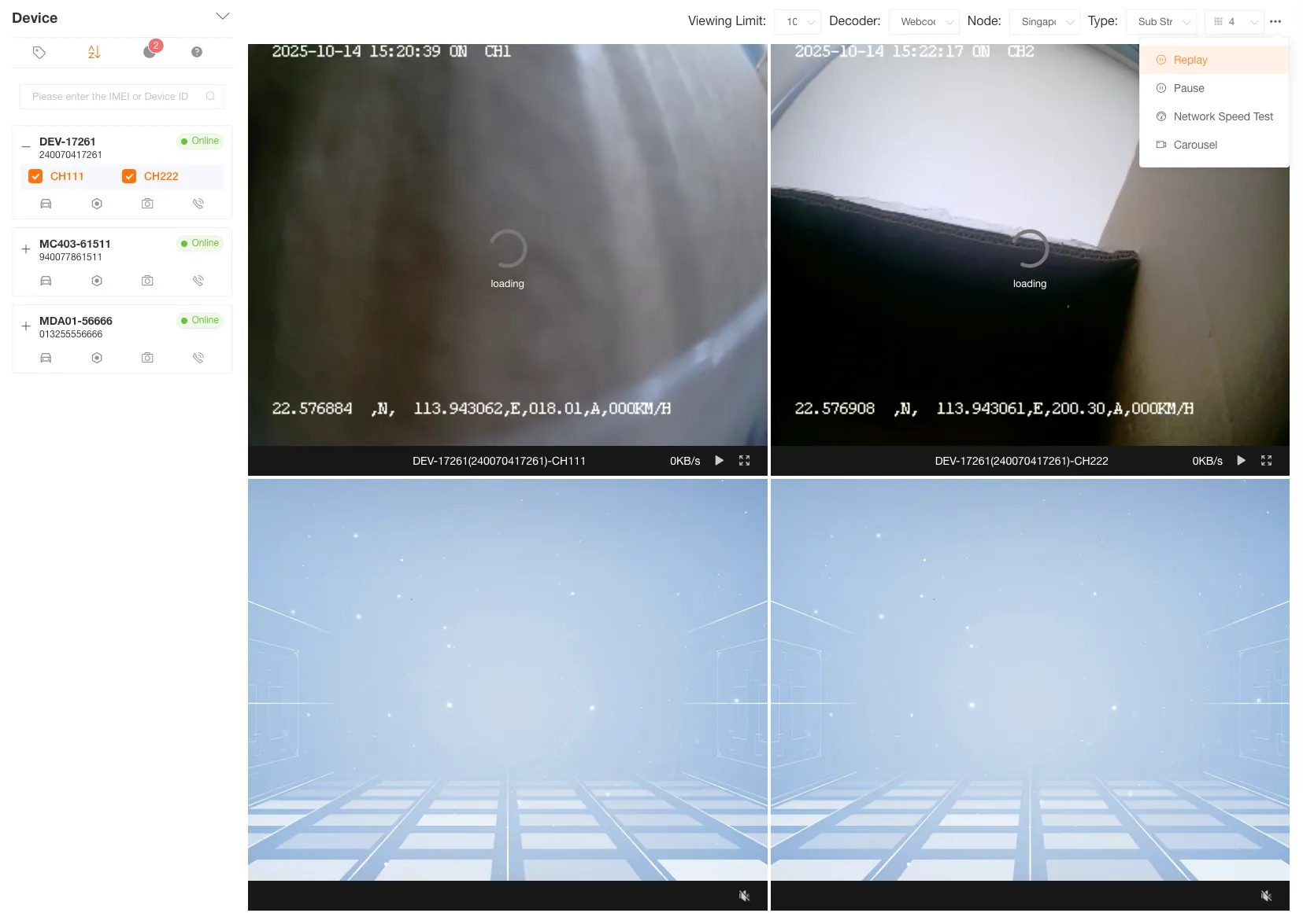 Replay All Live Streams Button