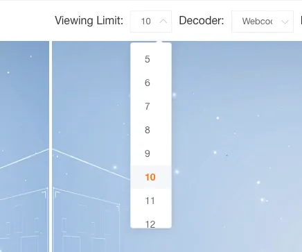 Live Stream Viewing Time Limit Settings