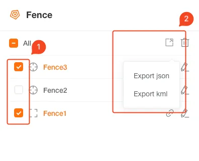 Bulk Export Geofences