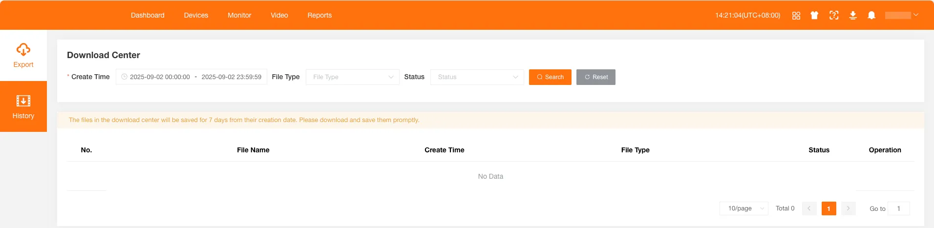 Dark Theme Menu Example 4