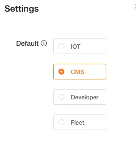 Application Center Settings