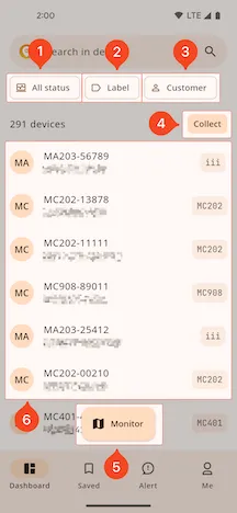 Dashboard Main Interface
