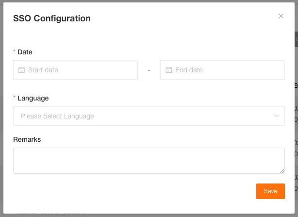 SSO Configuration Enabled