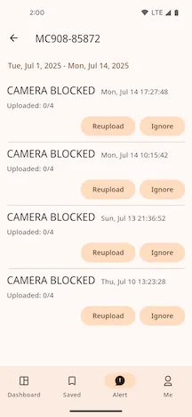 Pending Uploads List