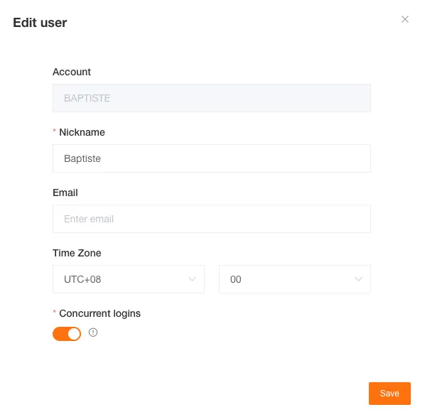 Edit User Information